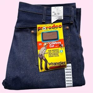 Vintage 80s 90s 40x32 Wrangler Pro Rodeo 13MWZ Men’s Blue Jeans Cowboy Cut USA
